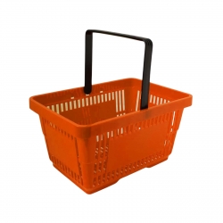 Nákupní košík plastový 22 litrů oranžový